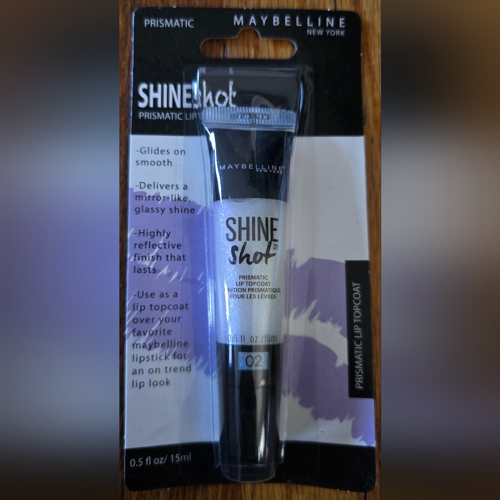 Maybelline Shine Shot Prismatic Lip Topcoat - Iridescent White 02